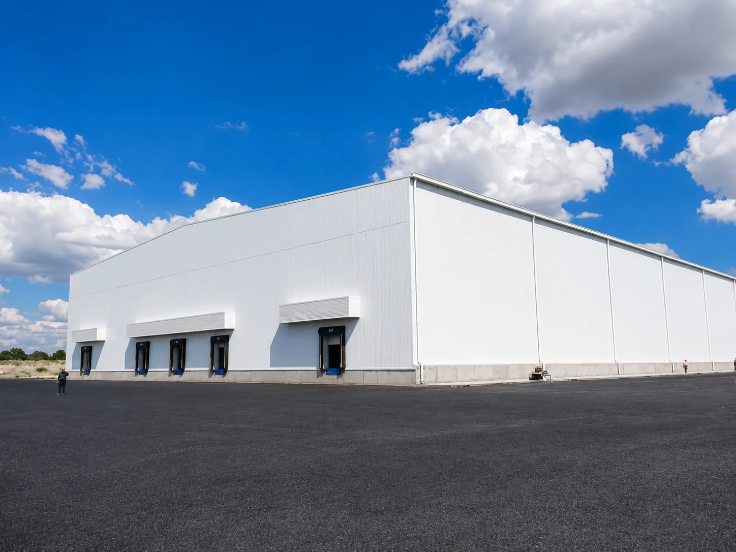 Construcción de almacenes industriales de Grupo Sacani