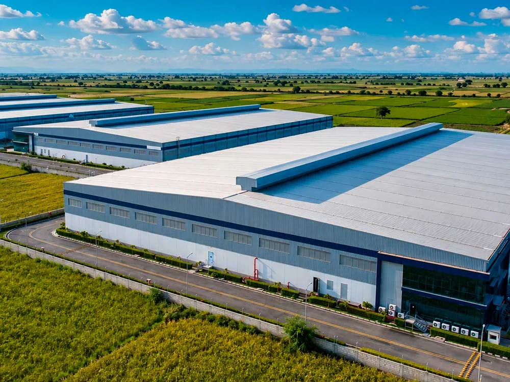 Construcción de bodegas industriales de Grupo Sacani