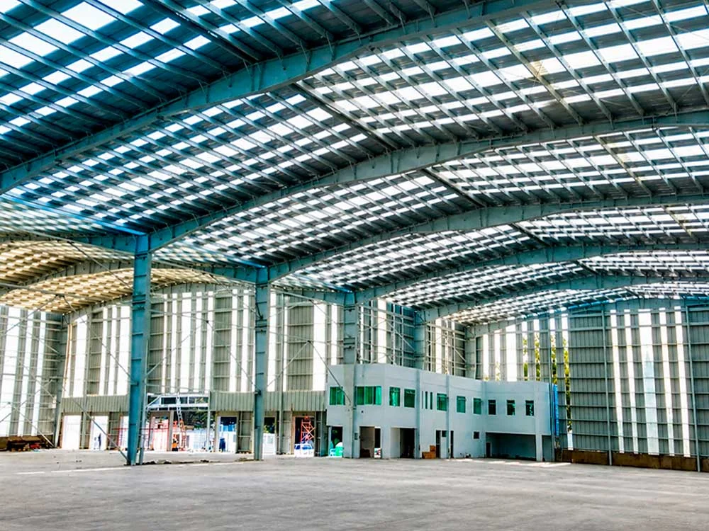 Construcción de naves industriales de Grupo Sacani